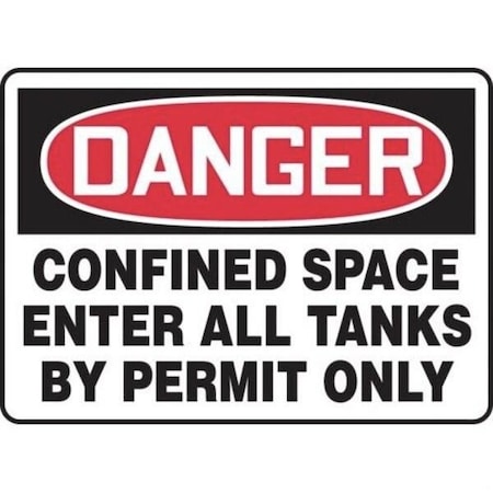 Accuform OSHA DANGER SAFETY SIGN CONFINED MCSP004XV MCSP004XV
